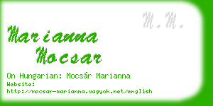 marianna mocsar business card